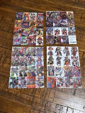 One 1 Sheet of 16 Random Transformers Stickers Decals